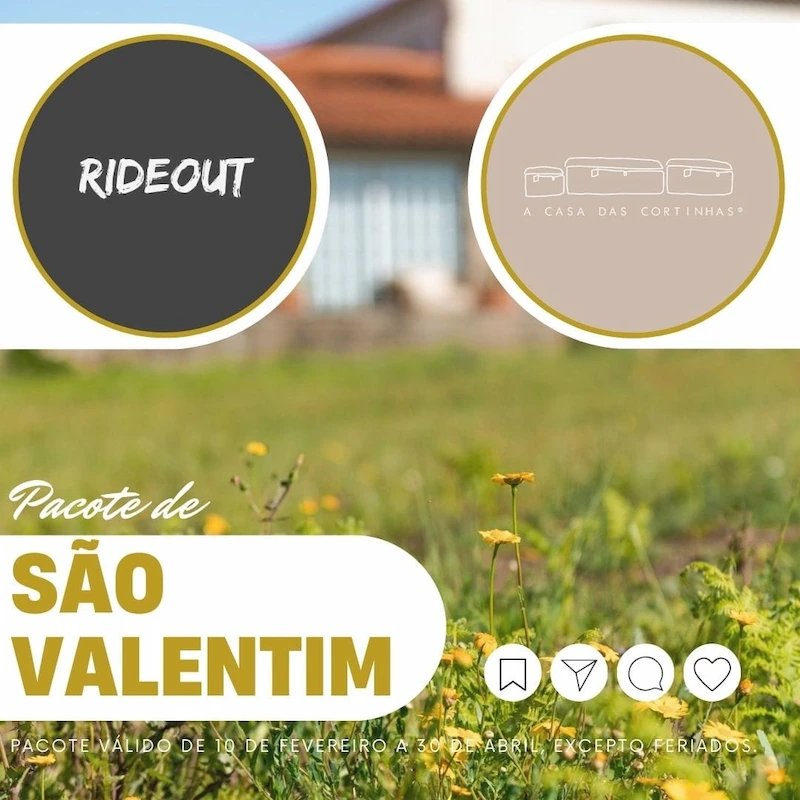 Oferta especial Rideout São Valentim - Pacote